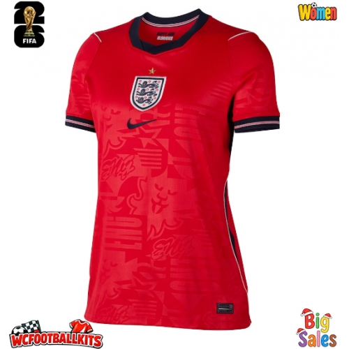 England Replica Away Stadium Shirt for Women World Cup 2026 Short Sleeve